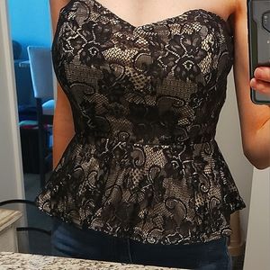 Lace covered Corset